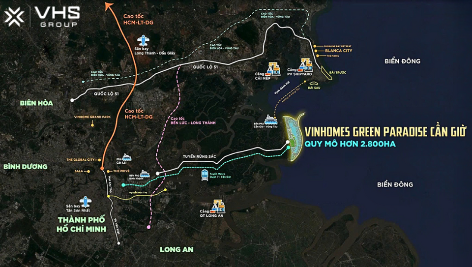 Vị trí Cần Giờ - Tâm điểm kết nối biển và đô thị phía Nam 